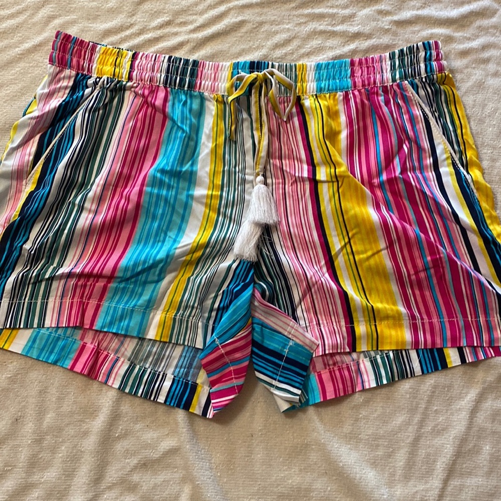 A New Approach A.N.A - size L - multicolored shorts - elastic waste - pockets